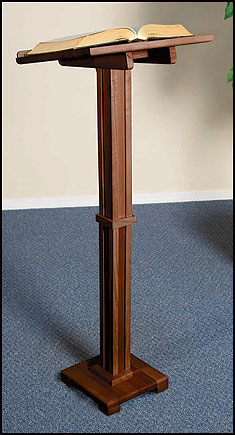 Standing Lectern Walnut Finish - RSMD016NB