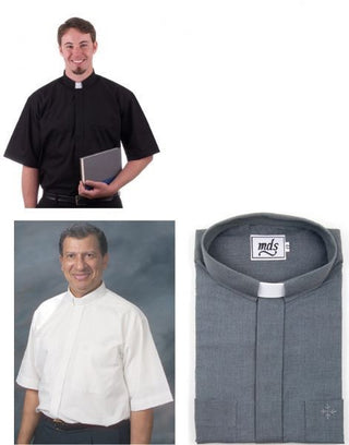 SHORT-MDS Short Sleeve Clergy Shirts