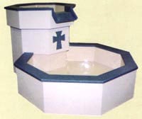 MJ9007 Baptismal Font