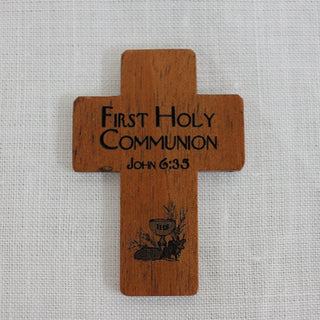 First Communion Wood Pocket Cross - MM1946-19