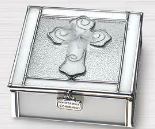 N1802 First Communion stained glass keepsake box