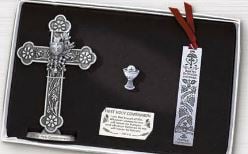 First Communion Set Pewter Finish - N1867HC