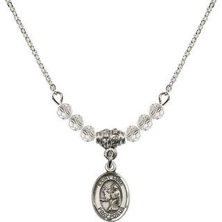 4MM CRYSTAL W/RHOD 18  NECK
