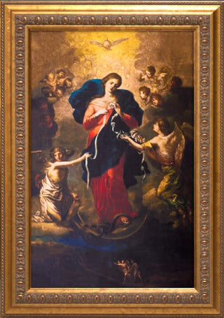 NW-927D15 Mary Undoer of Knots Print in Ornate Frame
