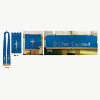 O Come Emmanuel - Parament Set - Blue