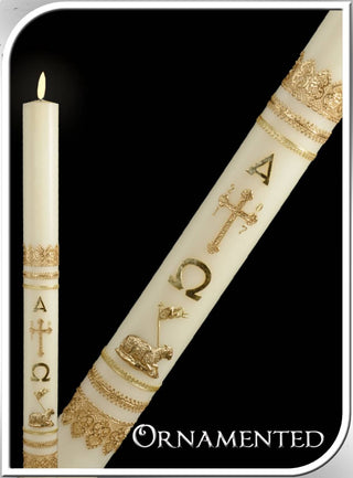 Ornamented Dadant Paschal Candle