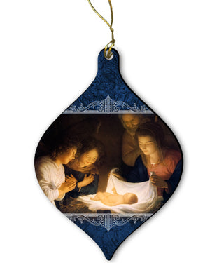 ORNC-122 Nativity Wood Ornamen