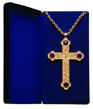 Pectoral Cross with Amethyst - PC-500G