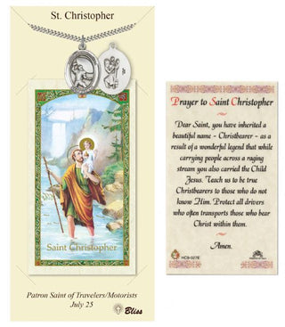 Football - St. Christopher Prayer Card & Medal