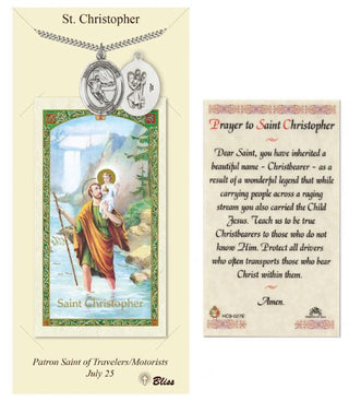 Hockey  - St. Christopher Prayer Card & Medal