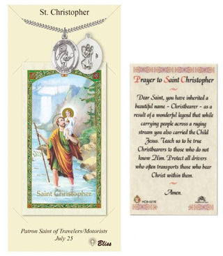 Tennis  - St. Christopher Prayer Card & Medal
