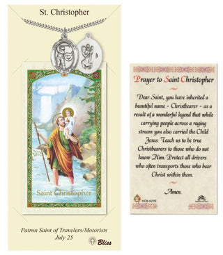 Golf - St. Christopher Prayer Card & Medal