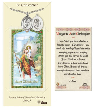 Softball - St. Christopher Prayer Card & Medal