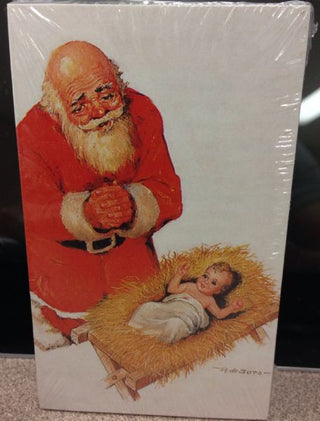 4269 Kneeling Santa Prayer Card