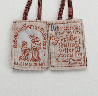 Cloth Scapular - Brown Cord - PL870BR