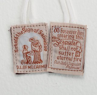 Cloth Scapular - White Cord - PL870WH