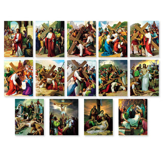 Stations of the Cross - 14 Poster Set - 8 x 10" - 1470