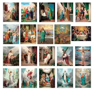 Mysteries of the Rosary - 20 Poster Set - 8 x 10" - HIRPOS-1471