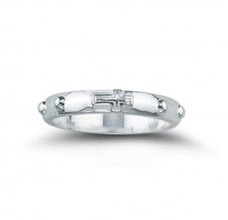 Sterling Silver Rosary Ring - R411311