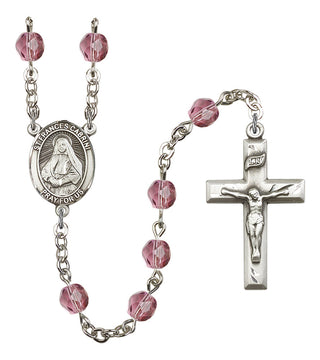 R6000-8011 St. Frances Cabrini Rosary, Available in 12 Colors