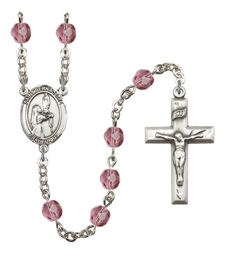 R6000-8017 St. Bernadette Rosary, Available in 12 Colors