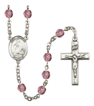 R6000-8020 St. Charles Borromeo Rosary, Available in 12 Colors