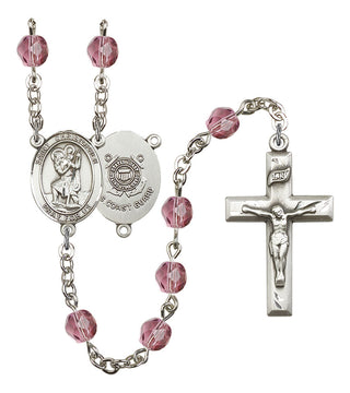 R6000-8022S3 St. Christopher / Coast Guard Rosary, Available in 12 Colors