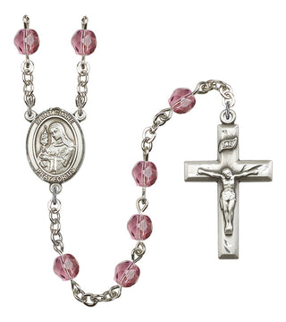 R6000-8028 St. Clare of Assisi Rosary, Available in 12 Colors