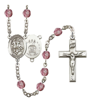 R6000-8040S1 St. George / Air Force Rosary, Available in 12 Colors