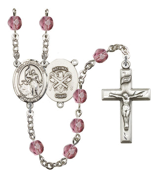 R6000-8053S5 St. Joan of Arc / Nat'l Guard Rosary, Available in 12 Colors