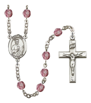 R6000-8060 St. Jude Thaddeus Rosary, Available in 12 Colors
