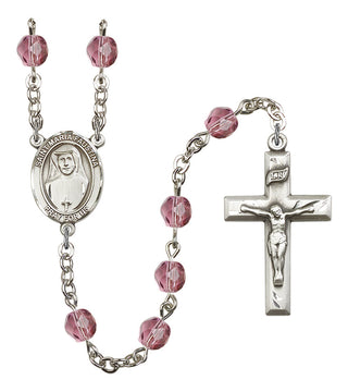 R6000-8069 St. Maria Faustina Rosary, Available in 12 Colors