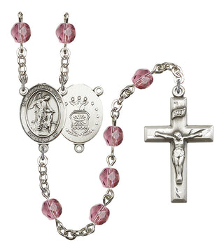 R6000-8118S1 Guardian Angel / Air Force Rosary, Available in 12 Colors