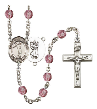 R6000-8152 St. Christopher/Golf Rosary, Available in 12 Colors