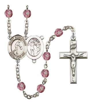 R6000-8163 St. Sebastian/Basketball Rosary, Available in 12 Colors