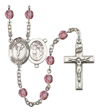 R6000-8170 St. Sebastian/Cheerleading Rosary, Available in 12 Colors