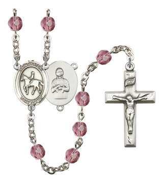 R6000-8182 St. Kateri/Equestrian Rosary, Available in 12 Colors