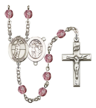 R6000-8186 St. Sebastian / Volleyball Rosary, Available in 12 Colors