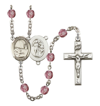 R6000-8188 St. Sebastian / Fishing Rosary, Available in 12 Colors