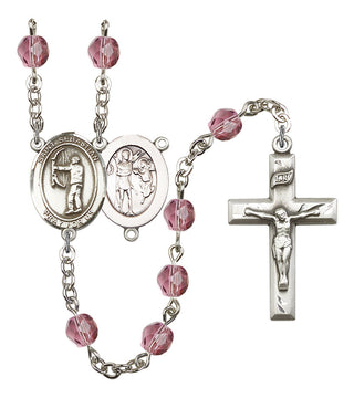 R6000-8189 St. Sebastian / Archery Rosary, Available in 12 Colors