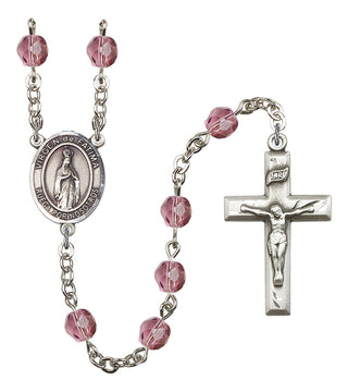 R6000-8205SP Virgen del Fatima Rosary, Available in 12 Colors