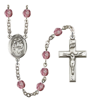 R6000-8218 Holy Family Rosary, Available in 12 Colors