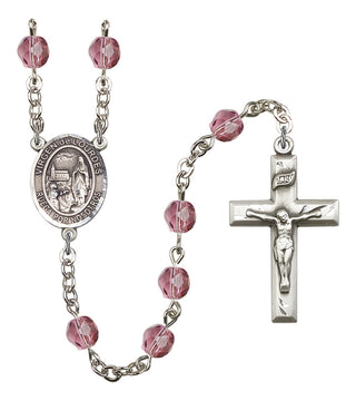 R6000-8288SP Virgen del Lourdes Rosary, Available in 12 Colors