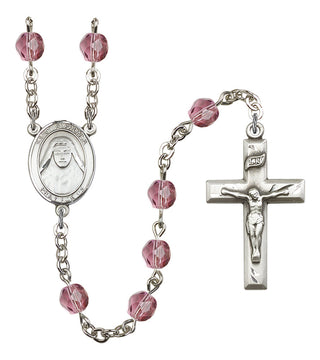 R6000-8406 St. Alphonsa of India Rosary, Available in 12 Colors