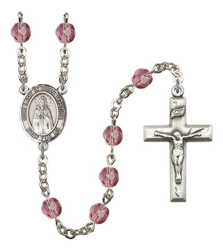 R6000-8413 O/L of Rosa Mystica Rosary, Available in 12 Colors