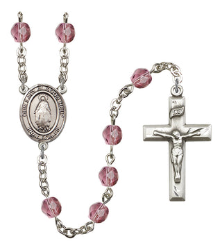 R6000-8431 O/L of Good Help Rosary, Available in 12 Colors