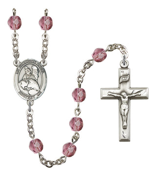 R6000-8440 Guardian Angel Protector Rosary, Available in 12 Colors