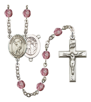 R6000-8616 St. Sebastian/Lacrosse Rosary, Available in 12 Colors