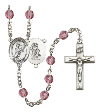 R6000-8707 SOFTBALL/GUARDIAN ANGEL Rosary, Available in 12 Colors