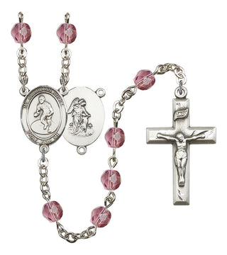 R6000-8708 Guardian Angel / Wrestling Rosary, Available in 12 Colors